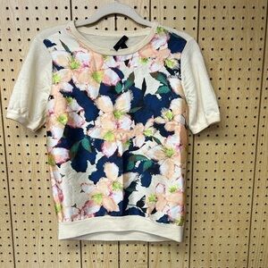 - J.Crew Merino Wool Floral Top